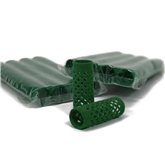 155350-Flocked Rollers (24mm) Green 10x 12pack