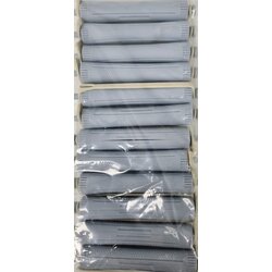 Grey Perm Rods pack of 12 - 16.5mm