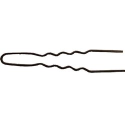 HS2015- Medium Waved Tipped Hairpins in Black - 49mm