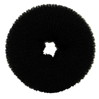 Bun Ring in Black - 10cm