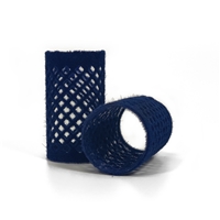 155353-Flocked Rollers (36mm) Blue 10x 12 pack