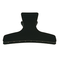 Large Brushing Clips in Black x12 (90mm)