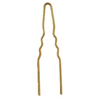 HS2055 - Thick Waved Hairpin in Gold - 68mm