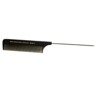 Deman Carbon Metal Tail Comb 21cm - DC06