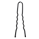 HS2015 BR- Medium Waved Tipped Hairpins in Brown - 49mm
