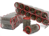 Metal Rollers in Red - 36mm (10 x 12 Pack)