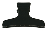 Large Brushing Clips in Black x12 (90mm)