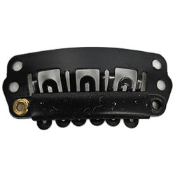 Black Postiche Clips (27x12mm)