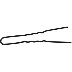 HS2049-Thick Waved Hairgrips in Black - 68mm